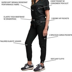 Green Town Scrubs for Women Scrub Jogger Pant  MED